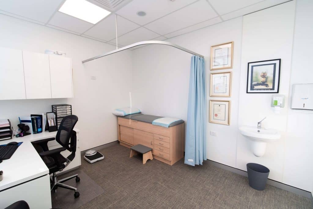 Miles Nephrology specialist practice fitout consult room