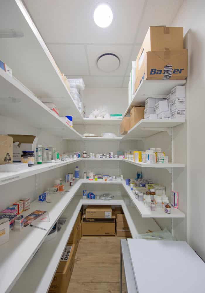 Shelving storage options for your vet practice fitout