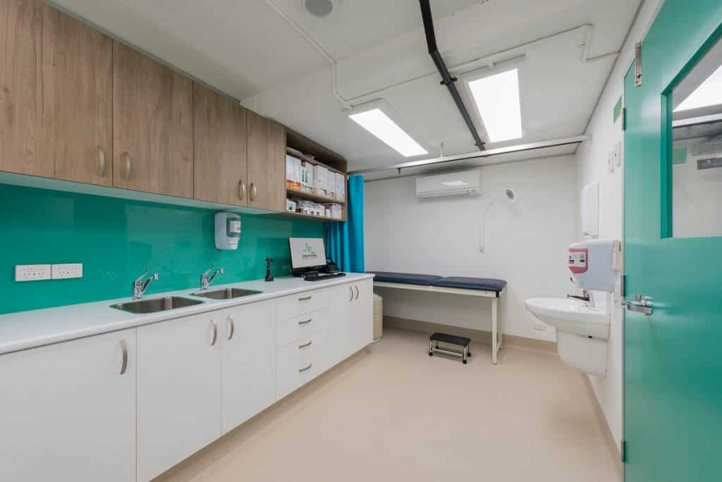 Albert Road Medical Centre combined treatment and sterilisation area
