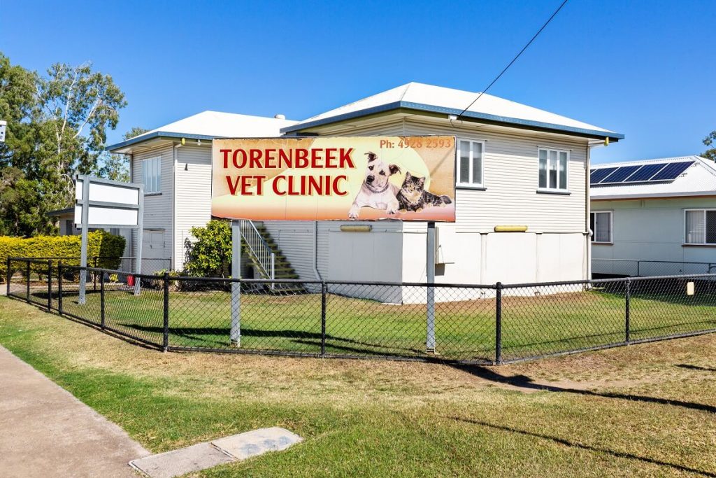 The old Torenbeek Vet Clinic reception in Rockhampton