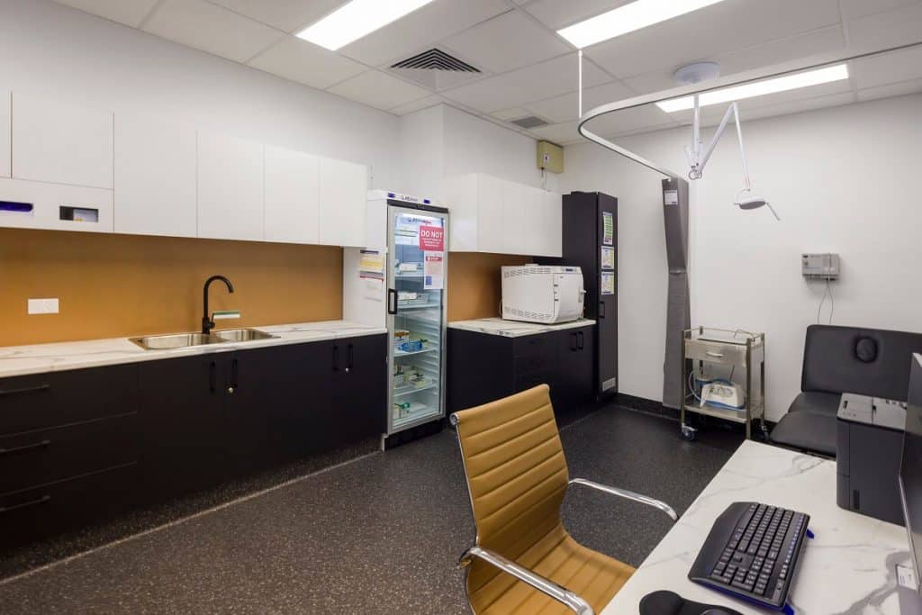 Medical centre treatment room fitout