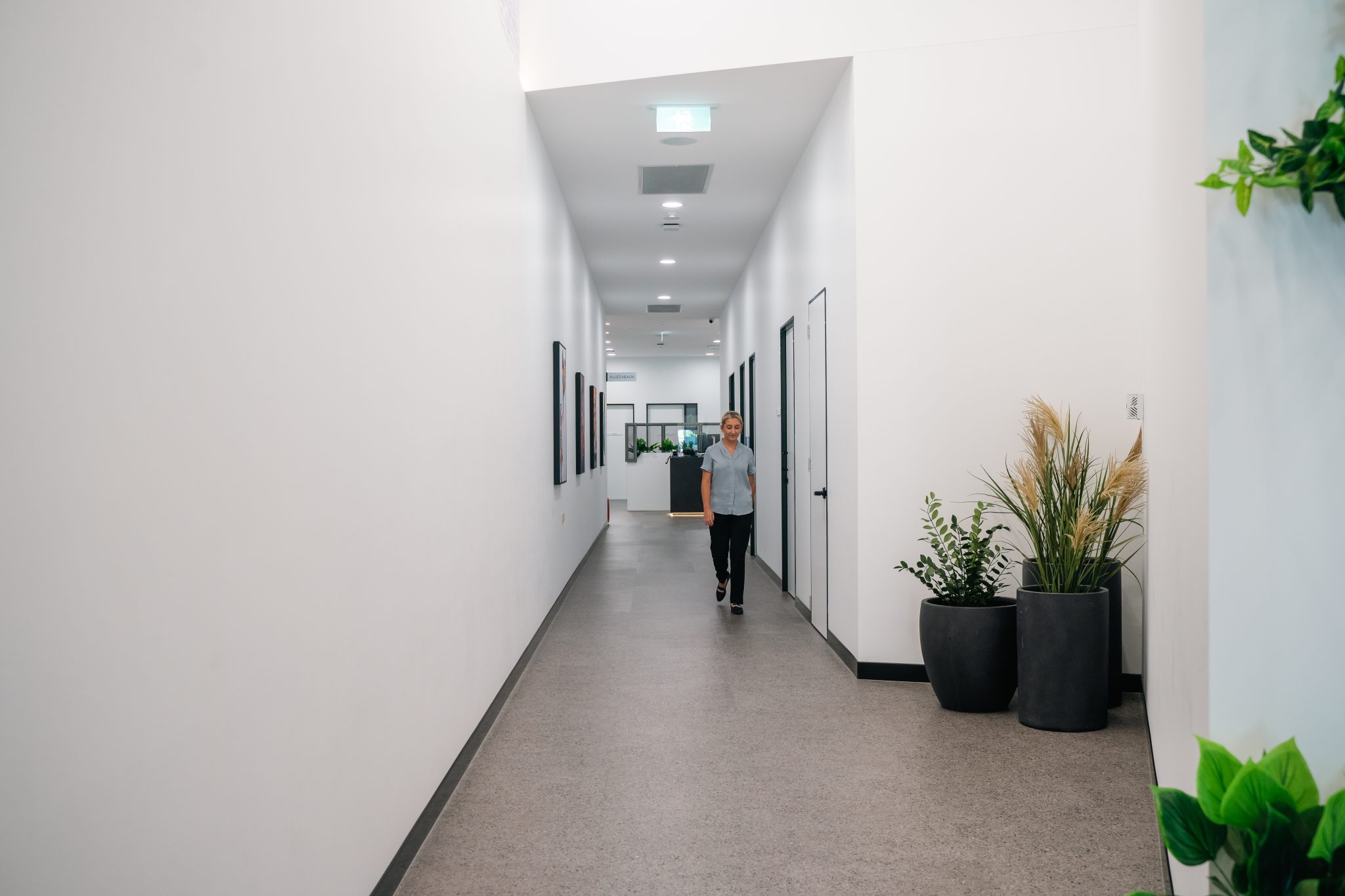 medical clinic hallway
